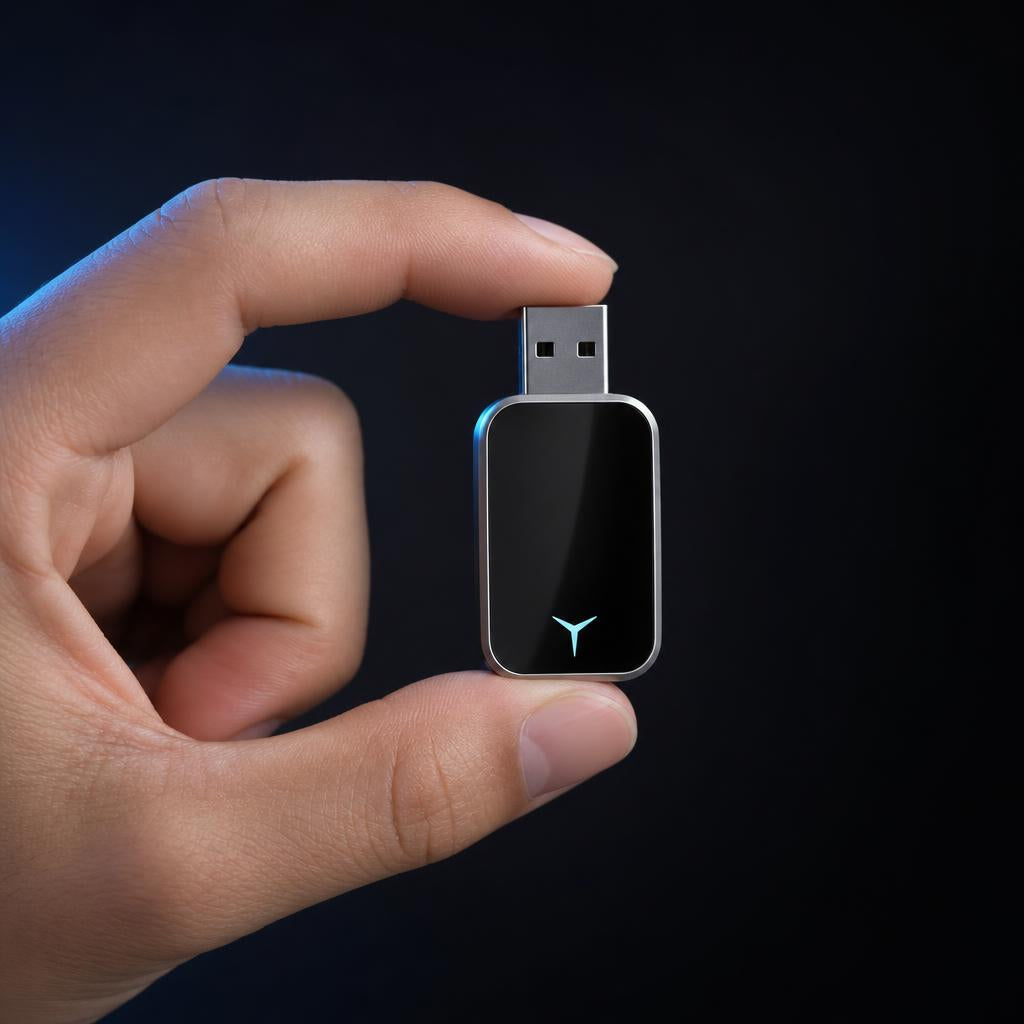 Tamaño del adaptador Autolink sujeto con dos dedos